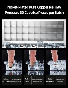 Máquina para Hacer Hielo en Cubos para Uso Doméstico y Hotelero, Portátil, de Acero Inoxidable, para Encimera, con Precio de Fábrica - Product Image 5