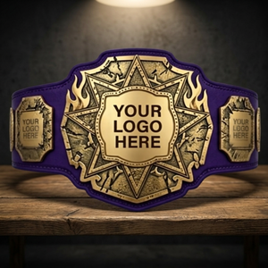 Ceinture de champion du monde de Muay Thai personnalisable avec plaque en laiton et sangle d'arts martiaux - Product Image 2