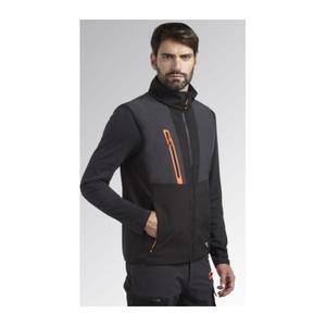 DIADORA UTILITY - 702.180066-C8817/L Chaleco ergonómico Softshell y nylon de dos materiales negro-EAN 8053607263998 CHAQUETAS DE TRABAJO - Product Image 2