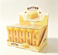 Jouet Squishy en forme de bâton de beurre de 4 oz, super doux, à remontée lente, simulation alimentaire, jouet sensoriel anti-stress à presser pour enfants