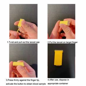 Отличная цена, безопасный ланцет 23 г, безопасный ланцет для одноразового использования, активированный защитный Ланцет - Product Image 6