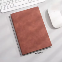 Carnet en cuir PU à couverture souple A5 avec logo personnalisé, pages lignées horizontales imprimées pour la promotion d'entreprise et les cadeaux d'affaires