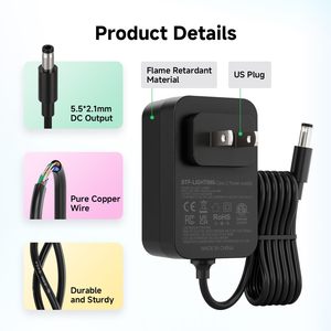 <span class=keywords><strong>Convertisseur</strong></span> 12V DC 3A 36W 60Hz homologué ETL, alimentation 12V classe 2, 100-240V AC, prise jack 5.5x2.1mm, basse tension, pour bande LED - Product Image 2