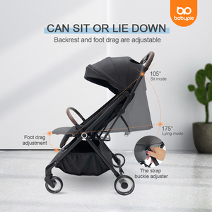 Có thể gập lại ô xe đẩy một tay nhanh chóng gấp thiết kế với lưu trữ giỏ và dù để che nắng cho trẻ sơ sinh và trẻ em - Product Image 6