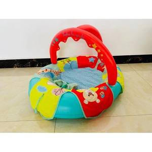 Baby PVC <b>Inflatable</b> <b>Pool</b> Float with Canopy and Giraffe Design <b>Swimming</b> Ring for Toddlers - Product Image 4