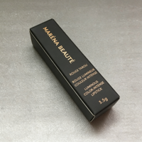Boîte pliante gaufrée en carton pour rouge à lèvres, impression CMJN, carton noir et argenté avec dorure à chaud, emballage recyclable