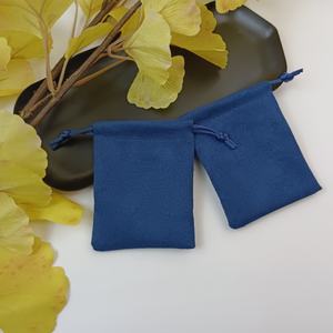 Lujo personalizado gran regalo almacenamiento embalaje joyería personalizado gamuza cordón bolsa con logotipo - Product Image 3