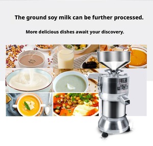 Máquina comercial para hacer leche de soja, extractor de pulpa de frijol de acero inoxidable, equipo de procesamiento de leche vegetal fácil de operar - Product Image 2