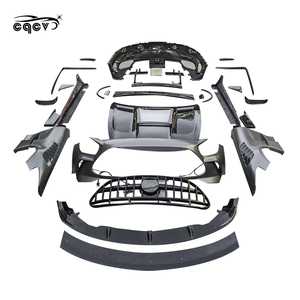 Pare-chocs de voiture pour <span class=keywords><strong>Mercedes</strong></span> Benz AMG <span class=keywords><strong>GT</strong></span>, mise à niveau au kit de carrosserie, série noire, 4 pièces - Product Image 3