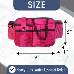 Bolsa de <span class=keywords><strong>enfermera</strong></span> con soporte de cinta, bolsa de cinturón de bolsillo de equipo médico de varios compartimentos bolsa organizadora de enfermería para suministros médicos - Product Image 2