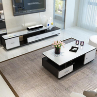 Nouvelle Table TV et Meuble TV en Bois Moderne avec Tiroir pour Salon