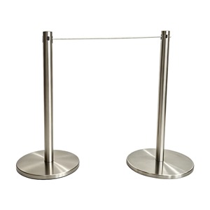Barriera per Musei in Acciaio Inossidabile con Corda Elastica - Altezza Personalizzabile per Gallerie d'Arte e Sale Espositive - Product Image 1