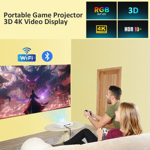 0.45 "Dmd Native 800P 600ANSI Hình Ảnh Độ Sáng Cao 3D HDR Xách Tay DLP Chiếu 4K Android Với Dual 5W Loa - Product Image 6