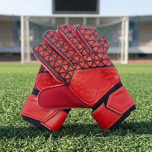 Gants de gardien de but en caoutchouc personnalisables de haute qualité, résistance à forte intensité, design à doigts entiers et paume plate, avec protection du pouce, pour l'extérieur - Product Image 3