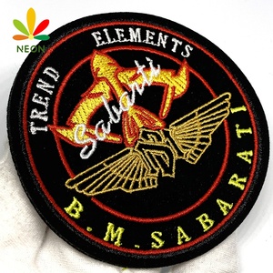 Patch Tenun Logo Logo Merek Kenamaan Baru dengan Bordir 3D Puff Huruf Timbul - Product Image 5