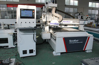 Máquina CNC para Trabajar Madera 1500x3000mm, Fresadora CNC con Enfriamiento por Aire, Sierra de Corte, Motor de Husillo de 6kw/9kw, 380V/220V