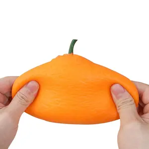 Simulation réaliste TPR moche Orange Squishy Toys Popularité Anti-Stress Soft Fidget Toy Squeeze Toy