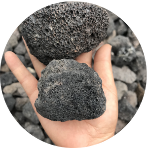 Pierre volcanique naturelle en gros - <span class=keywords><strong>Roche</strong></span> de lave pour aménagement paysager, décoration d'aquarium, plantes, silicate rouge/noir, sac de 25 kg - Product Image 5