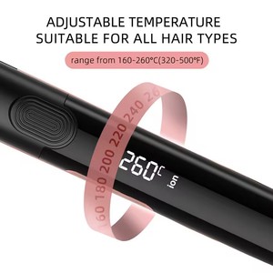 Lisseur et boucleur électrique 2-en-1, lisseur de cheveux en céramique ionique, panneau flottant 3D, utilisation domestique portable, chauffage rapide - Product Image 4
