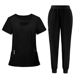 Uniforme Médico, Top y Pantalones, Diseño Moderno y Elegante, Elástico, para Enfermeras, Esteticistas, Ropa de Trabajo y Tiendas de Mascotas - Product Image 5