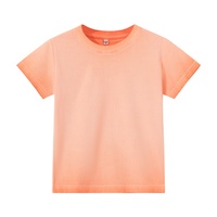 T-shirt vierge en coton épais 240g avec logo personnalisé, dégradé bicolore ombré, streetwear homme, tee-shirt oversize, vente en gros, chemise unie