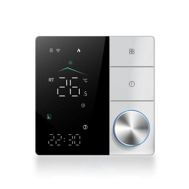 Wireless Matter Smart Wall-Mounted 5A Boiler Thermostat Digital Temperature Control Panel for Household Floor Heating