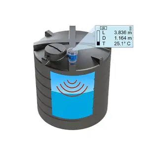 90v to 260v AC Current 20 Meters IP68 0.3%FS Ultrasonic Level Sensor for Sewer Sewage Water Tank