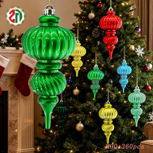 Hangende Binnenmuur Kerstversiering Voor Western Home Decor Plastic Spiegel Kalebas Ornament Feestdecoratie Handwerk Ijspegel - Product Image 1