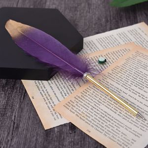 Creativo spray <span class=keywords><strong>biro</strong></span> d'oca piuma custom pennello neutro penna del <span class=keywords><strong>regalo</strong></span> di natale penna di nozze - Product Image 5