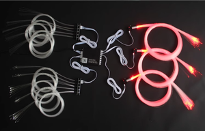 Lampe à Fibre Optique LED Ambiante 7 Couleurs, APP, Commande Vocale, <span class=keywords><strong>Ciel</strong></span> Étoilé <span class=keywords><strong>de</strong></span> <span class=keywords><strong>Voiture</strong></span>, Lumière Météore Scindée, RVBW - Product Image 3