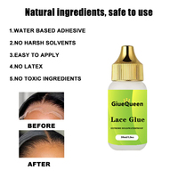 GiueQueen 38ML Colle pour perruque en dentelle, adhésif imperméable à forte tenue pour perruque Lace Front