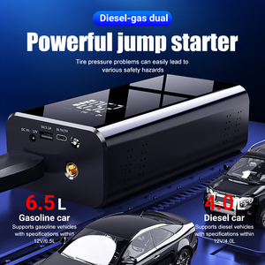 Xách tay có thể sạc lại nhảy khởi động Mini điện máy bơm không khí LED ánh sáng được xây dựng trong pin Booster cho xe ô tô xe máy xe đạp - Product Image 4