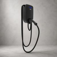 Chargeur mural pour véhicules électriques de type 2, 7 kW, avec lecteur de carte RFID, prêt à l'emploi, station de recharge domestique pour voitures électriques européennes