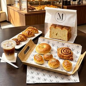 Custom Printed Biodegradable Eco-Friendly Grease Proof <b>Paper</b> Food Grade Sandwich Bakery Bread Wrapping <b>Paper</b> for Food - Product Image 4