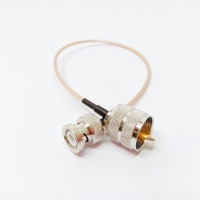 Connecteurs d'antenne UHF PL259 mâle vers BNC mâle, câble de raccordement RG316, assemblage de câble d'extension, fourni par le fabricant