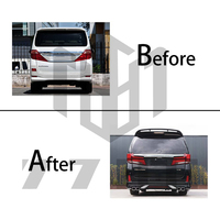 Pour Toy Ota Alphard/Vellfire ANH20 2008-2014 Mise à niveau vers Alphard AGH40 2024 Bodykit avec capot garde-boue pare-chocs phare feu arrière