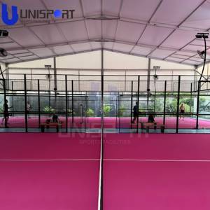 Usine <span class=keywords><strong>WPT</strong></span> OEM ODM : Fournisseur direct de terrains de padel panoramiques en verre haute résistance de 12 mm avec gazon synthétique et éclairage LED. - Product Image 4