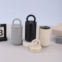 Tasse à café portable en acier inoxydable 304 personnalisée mignonne tasse d'isolation sous vide à double couche