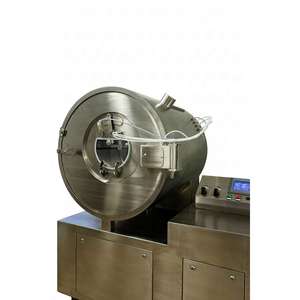 เครื่องเคลือบเม็ดยาแบบให้ความร้อน ขนาด 50 ลิตร ผลิตตามสั่งในอิตาลี ทำจากสแตนเลส สำหรับเคลือบฟิล์มอาหารเสริม - Product Image 1
