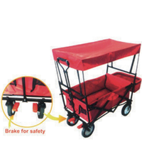 CT-0222 Chariot de wagon de haute qualité avec poussette pliable à auvent pour les activités de plein air