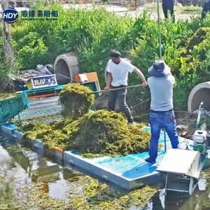 เรือขุดเก็บเกี่ยวผักตบชวาสำหรับทำความสะอาดแม่น้ำและกำจัดพืชน้ำ - Product Image 3