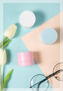 Plastic Pink Blue White Black Face Cream Pp Jar With Hand <b>Puller</b> With Lids White Black Pink Plastic Cosmetic Cream Jar Container - Product Image 6