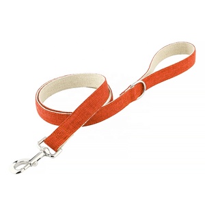Conjunto de <span class=keywords><strong>collar</strong></span> y correas de perro personalizado de algodón de cáñamo 100% orgánico Natural de lujo de diseñador respetuoso con el medio ambiente - Product Image 2