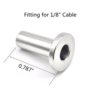 Fundas de Acero Inoxidable para Cables 1/8 5/32 3/16, Kit de Enrollamiento en Espiral para Barandillas, Accesorios de Ferretería para Protección de Cables de Acero para Barandillas - Product Image 4