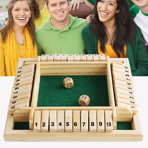 6.7 en stock jeux d'échecs de haute qualité jouet éducatif <span class=keywords><strong>4</strong></span> joueurs en bois fermer la boîte dés jeu de société classique - Product Image 5