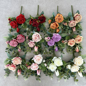 Vente en gros MayneX7DSP-B roses artificielles Ros pour la décoration de la maison de mariage - Product Image 6