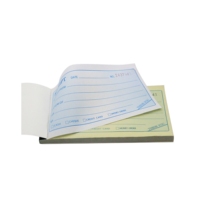 Carnet de reçus autocopiants à couverture rigide de 7 pouces, 3 feuillets, blanc et jaune, avec logo personnalisé pour les transactions et les appels de service