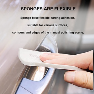 <span class=keywords><strong>3</strong></span> 인치 후크 앤 루프 스폰지 사포 건식 벽체 사포 연마 패드 샌딩 스폰지 자동차 금속 목재 샌딩 및 연마 - Product Image 4