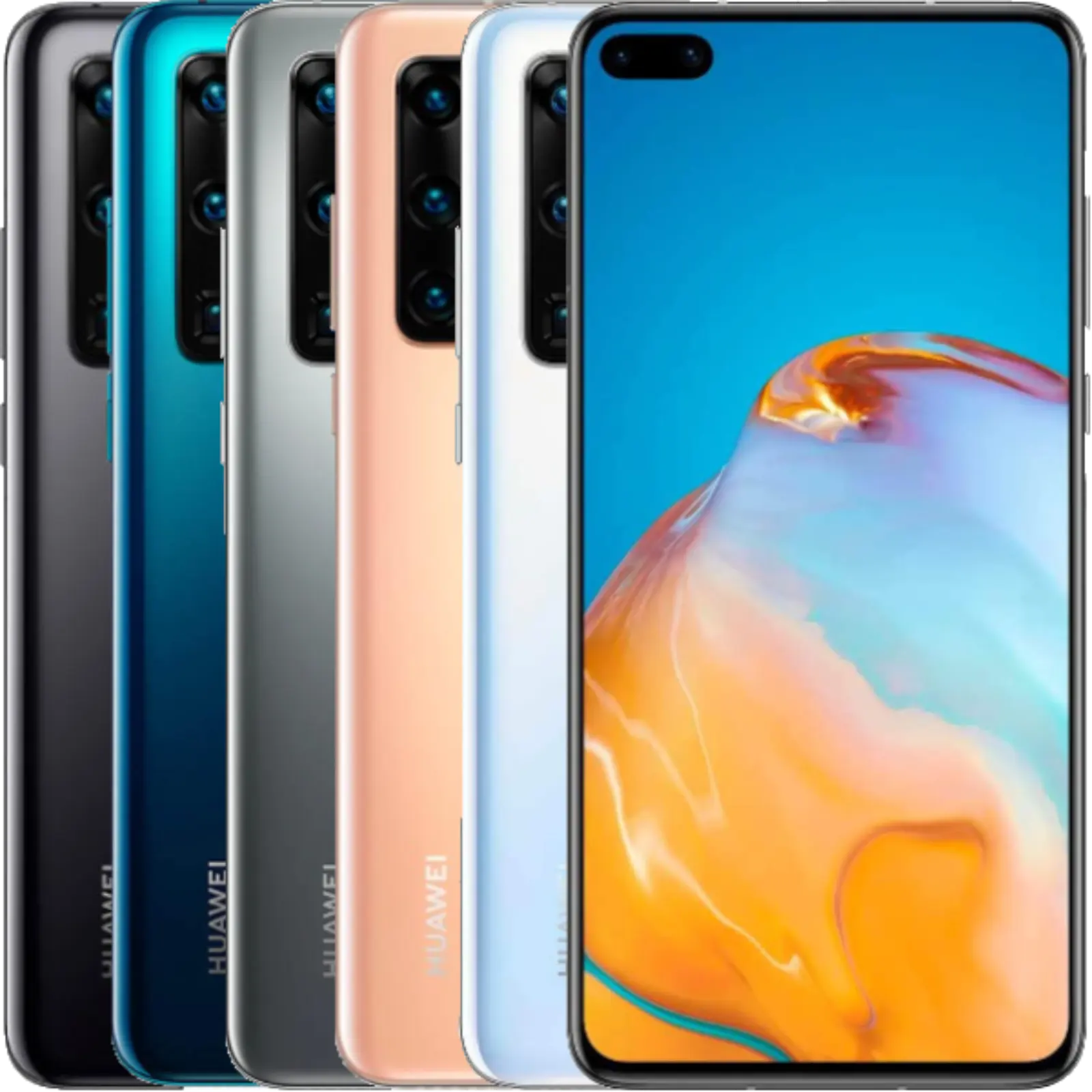Wholesale used phone for huawei p40 pro plus 5G ELS-AN10 50MP Camera 8GB 512GB Penta Back Cameras Android Smartphone