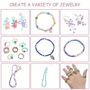 Juego de Cuentas de Arroz Pequeñas de 24 Cuadrados de Yiwu, Caja de Cuentas de Vidrio de 3 Colores, Accesorios para Hacer Pulseras y Collares Hechos a Mano - Product Image 5